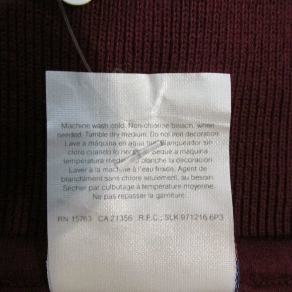 HANES UNISEX MEN'S SIZE SMALL (34 - 36) BURGUNDY POLO / GOLF SHIRT WOMEN'S NWT - Picture 10 of 10